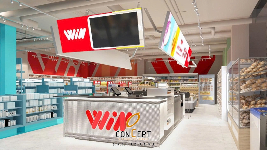 Mẫu thiết kế siêu thị mini 120m2 Winmart Vương Thừa Vũ