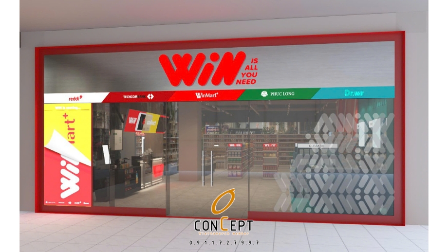 Thiết kế siêu thị mini 150m2 Winmart tại Hải Đăng City