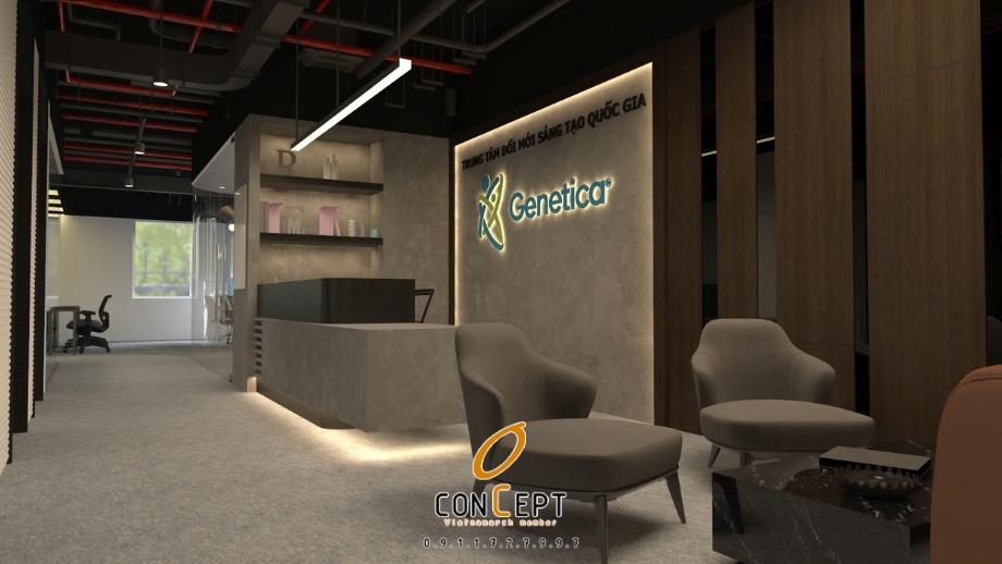 Thiết kế văn phòng Genetica 550m2