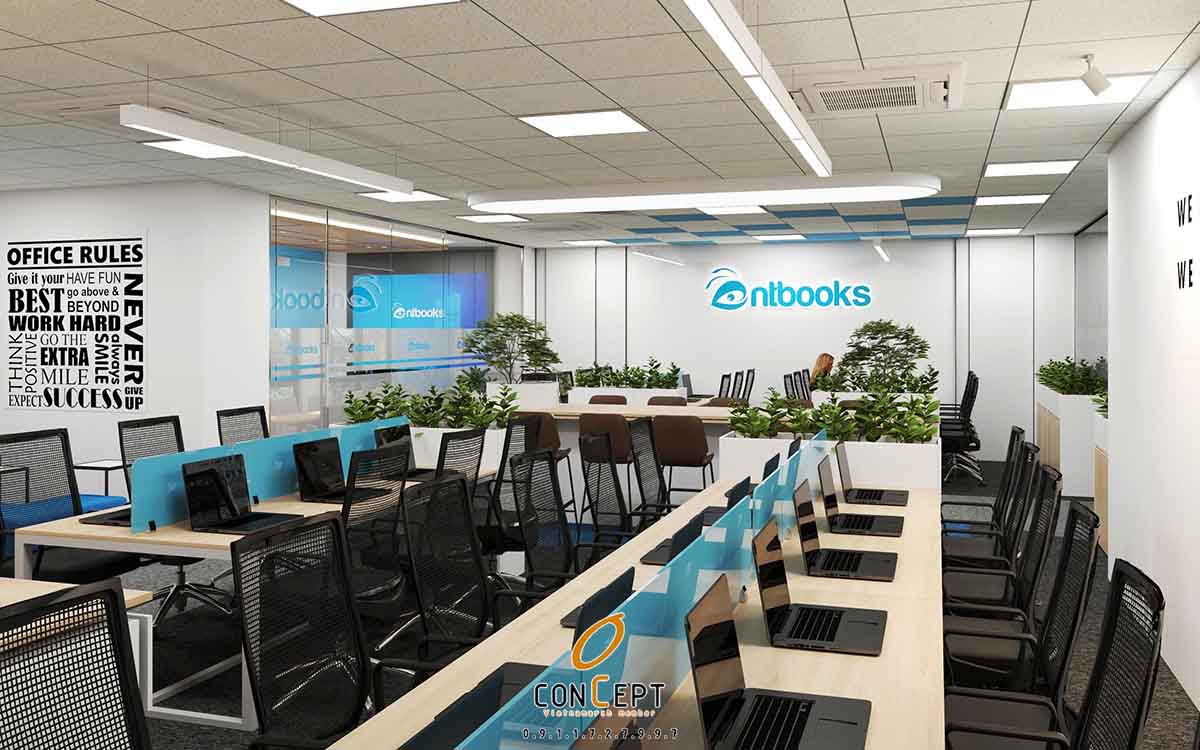 Thiết kế nội thất văn phòng 120m2 tại Hà Nội